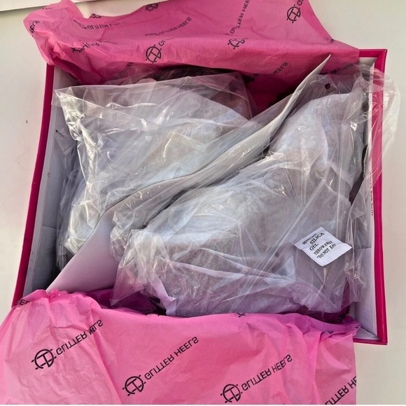 Glitter Heels 6.5" Stiletto Clear Platform
Pink Stripper Pole Dance Shoes - Picture 8 of 10